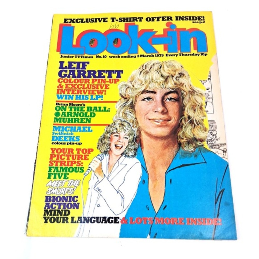 RARE Vintage Look-In Magazine 1979 Vol.10 Nostalgic British Music TV Collectible